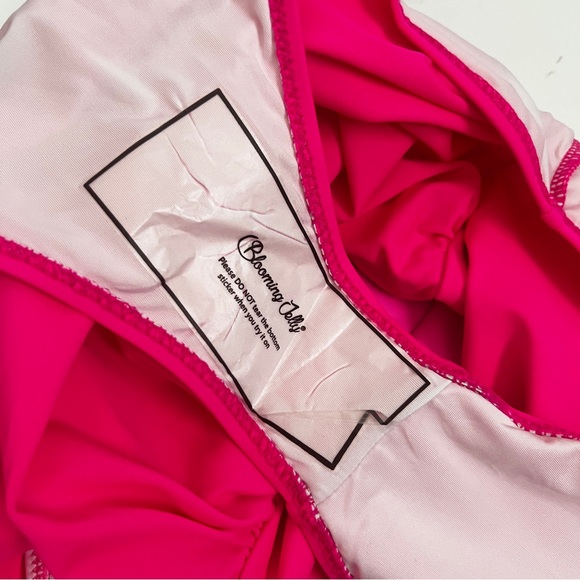 Blooming Jelly Tummy Control One Piece Swimsuit Ruffle Sleeve Hot Pinks … - Picture 7 of 8